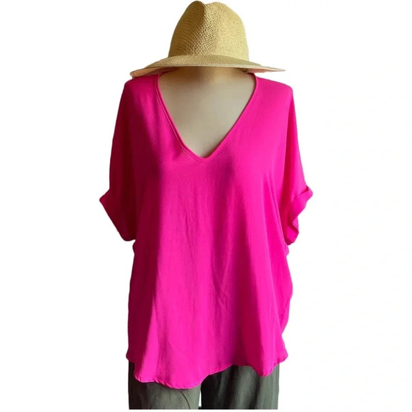 Lush Neon Pink Top, Size Medium, Women’s - Picture 5 of 8